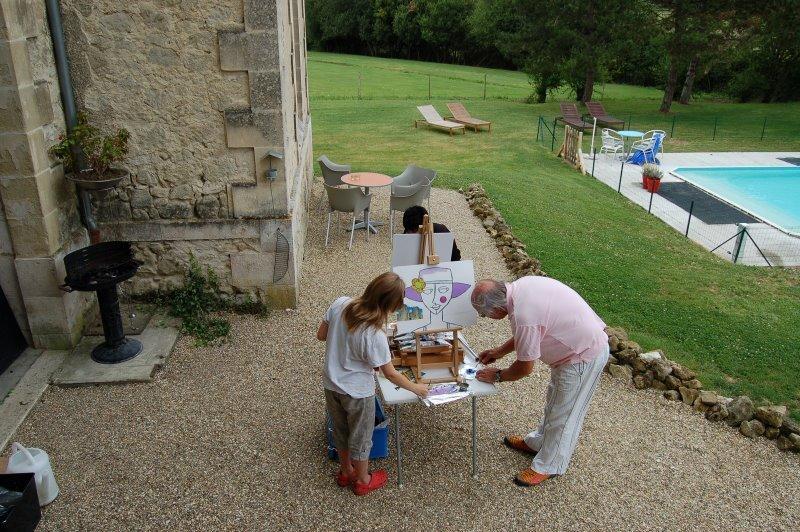 La Vieille Ecole Bed and Breakfast Bourgougnague Buitenkant foto